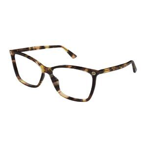 NEW GUCCI EYEGLASSES WOMEN HAVANA CAT EYE EYEWEAR GUCCI GG0025O 016